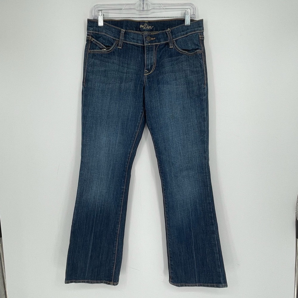 Old Navy Women's Blue Stretch Diva Low Rise Bootcut Denim Jeans Size 6 Short